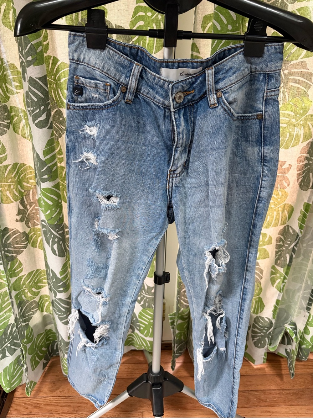 KanCan Light Blue Distressed Boyfriend Jeans